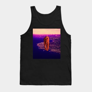 Orange Tiger walk Tank Top